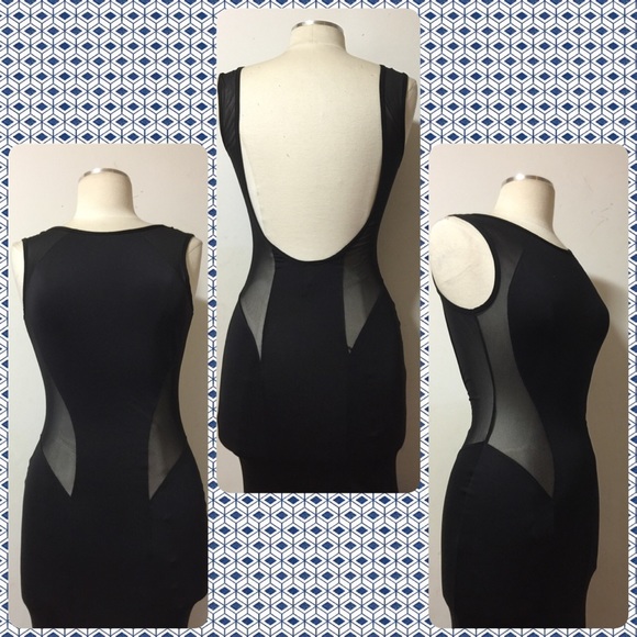 COPY - 💋💋💋Long Black Illusion Stretch dress💋💋💋 - Picture 5 of 8
